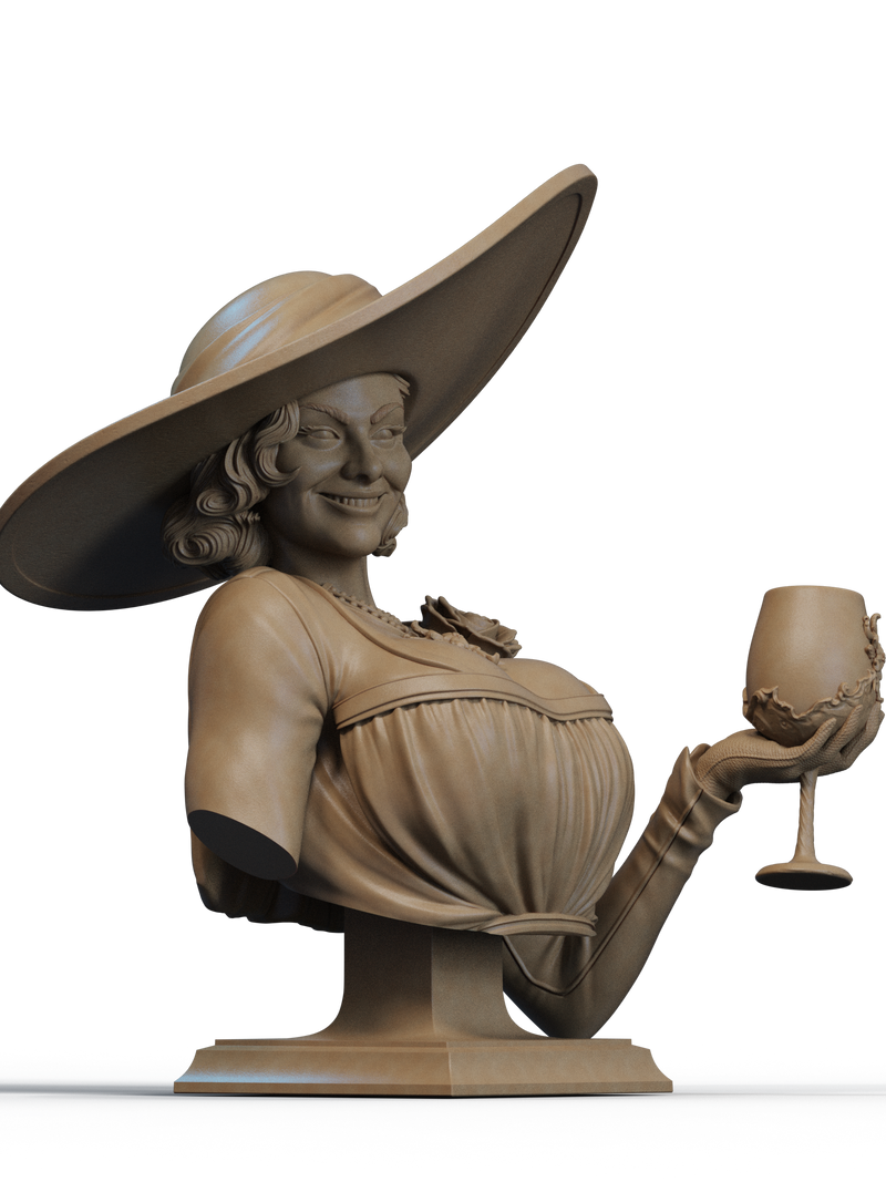 Lady Dimitrescu Resin Bust - view 2