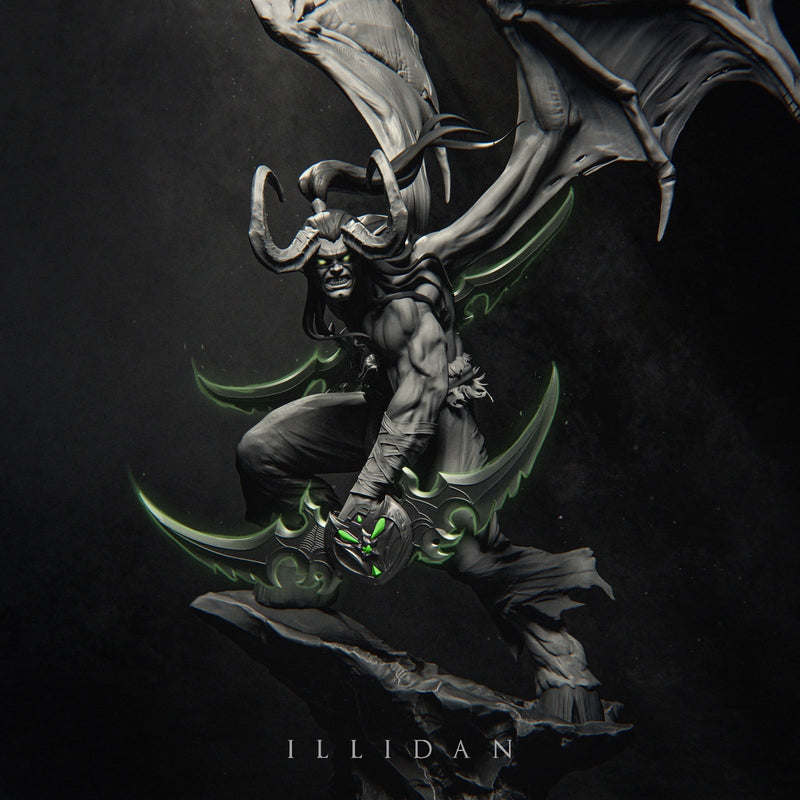 ILLIDAN Resin Statue - view 2
