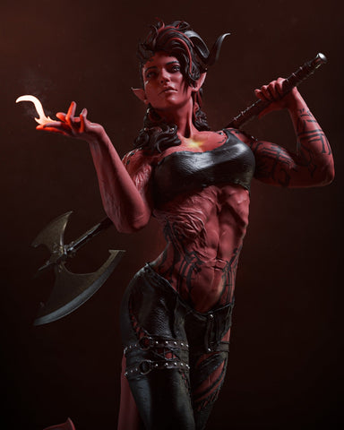 Karlach Resin Statue - view 1