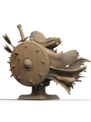 North Warrior Resin Bust - view 3