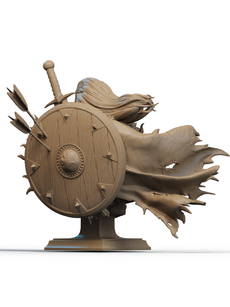 North Warrior Resin Bust - view 3