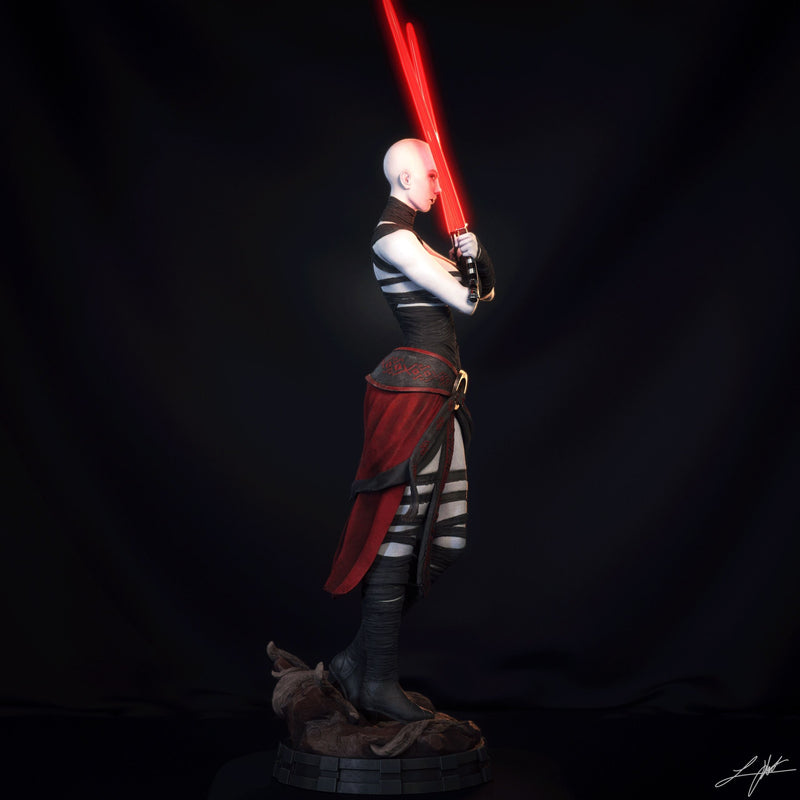 Asajj Ventress Resin Statue - view 4