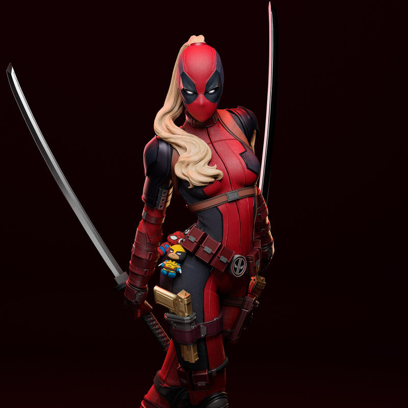 Lady Deadpool Resin Statue - view 8