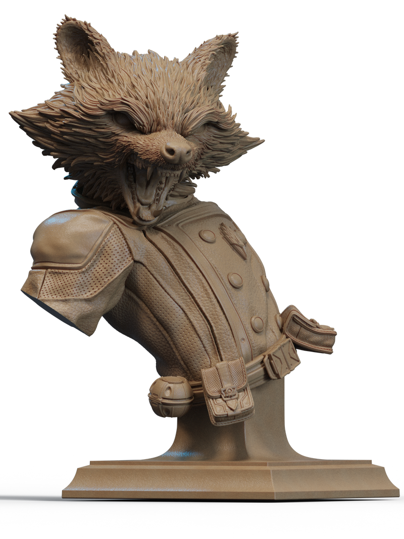 Rocket Resin Bust - view 3
