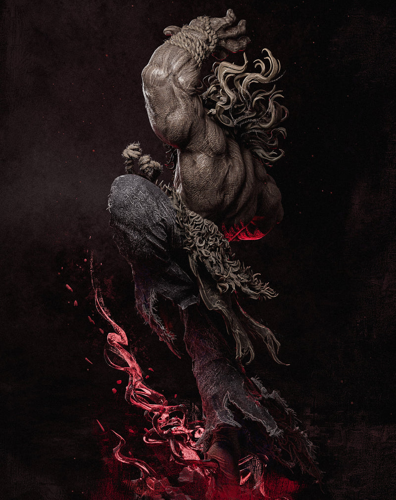 Akuma Resin Statue - view 5