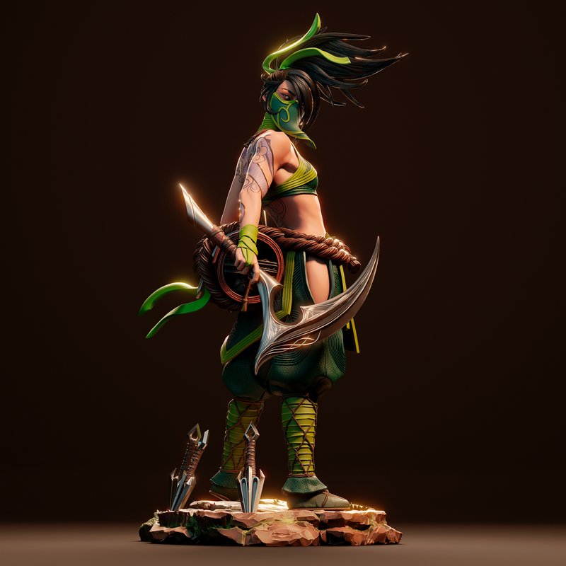 Akali Resin Statue - view 7
