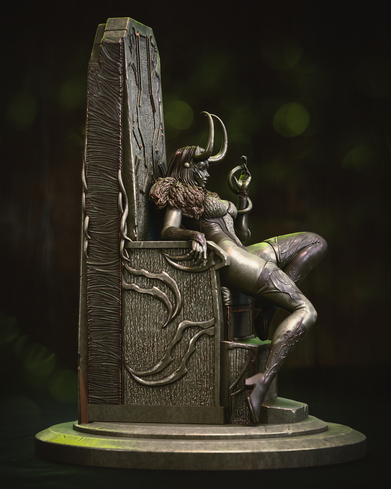 Lady Loki Resin Statue - view 5