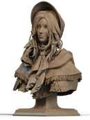 Plain Doll Resin Bust - view 2