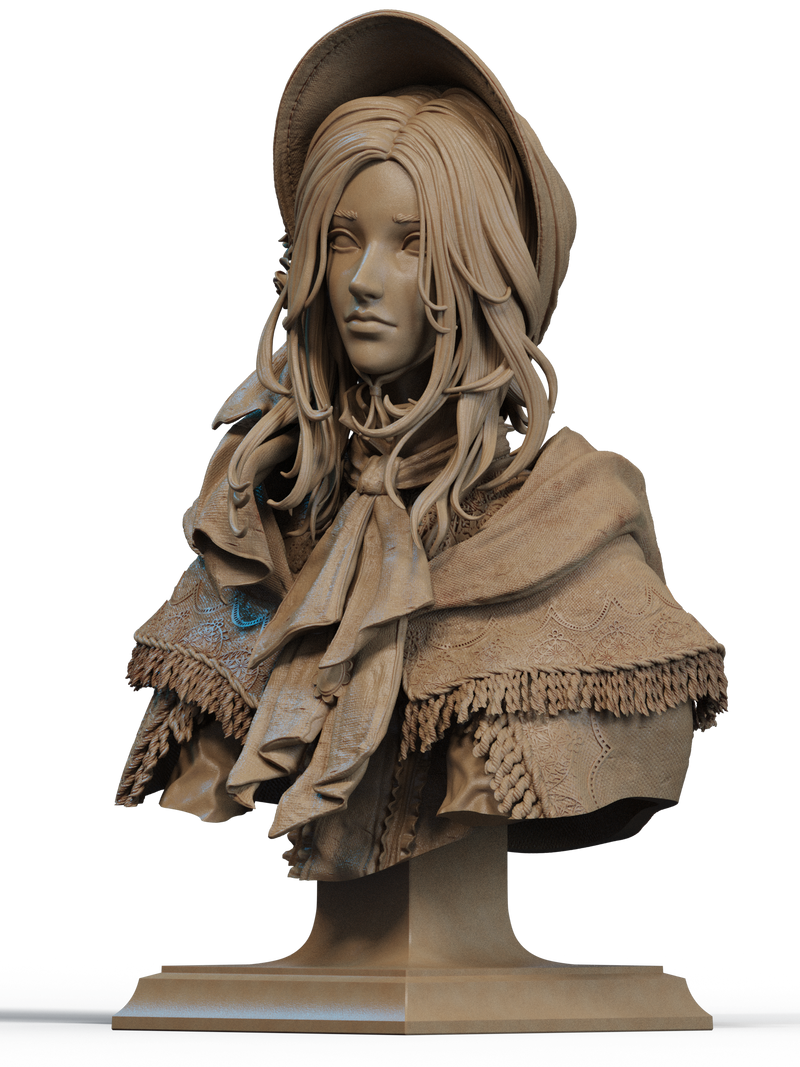 Plain Doll Resin Bust - view 2