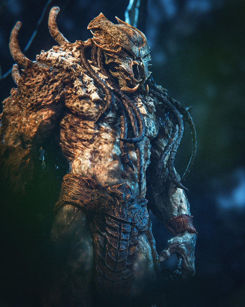 Predator King Resin Statue - view 3