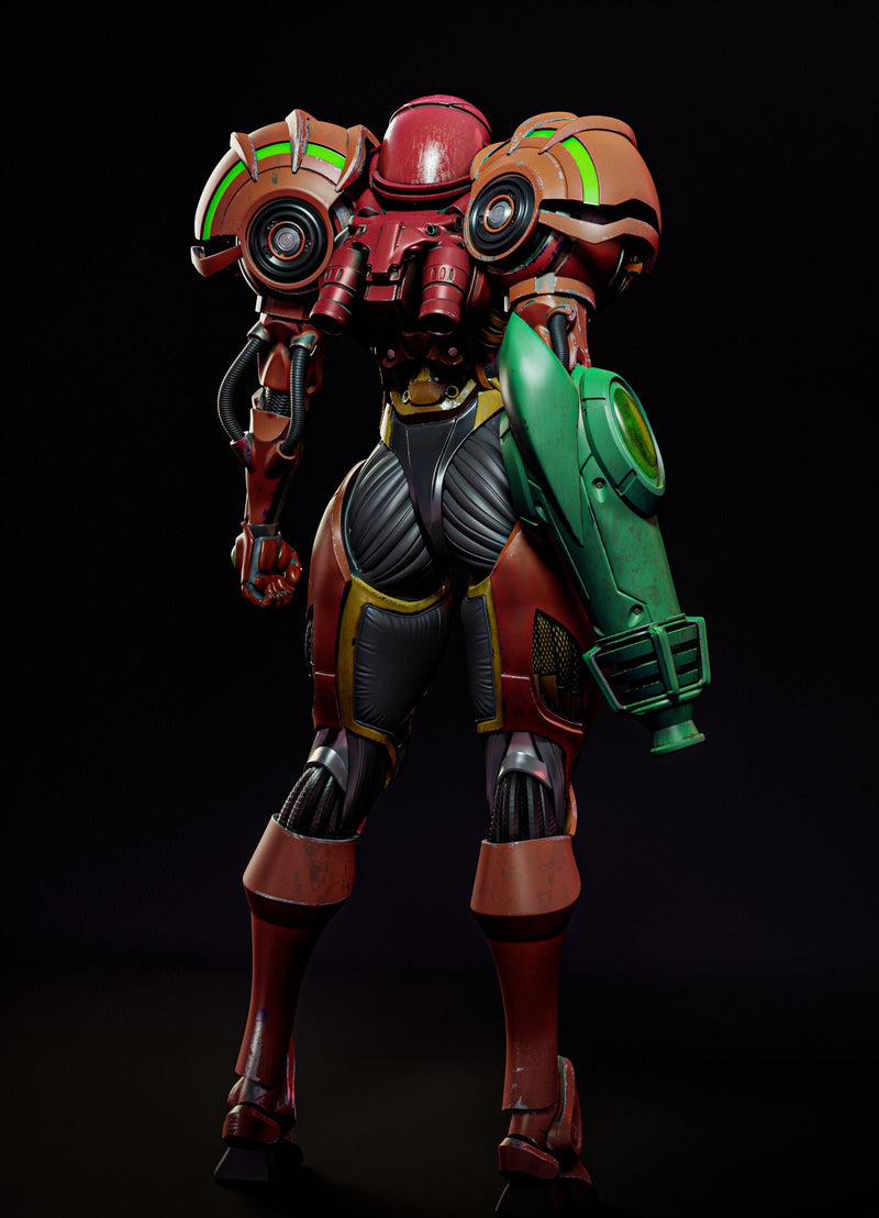 Samus Aran Kugo Resin Statue - view 4