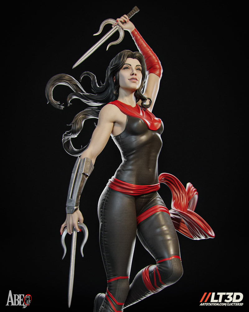 Elektra LT3D Resin Statue - view 1