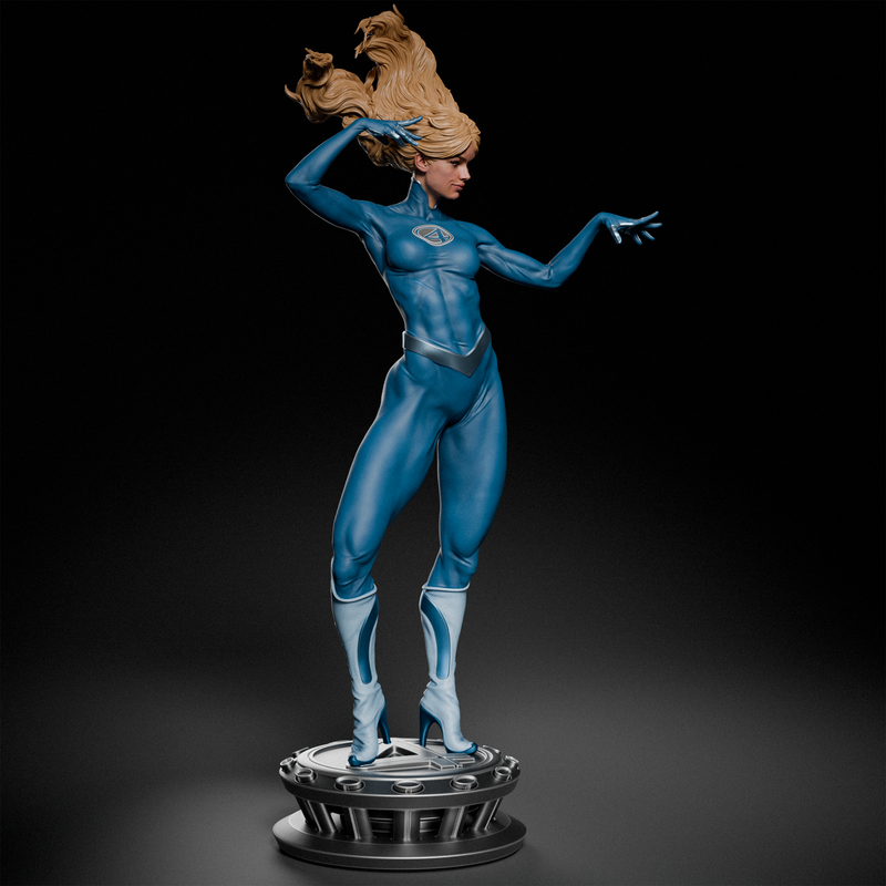 Invisible Woman Resin Statue - Design 2 - view 3