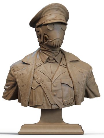 Karl Resin Bust - view 1