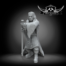 Mystical warrior with long hairs and horns - Star Wars Legion Proxy