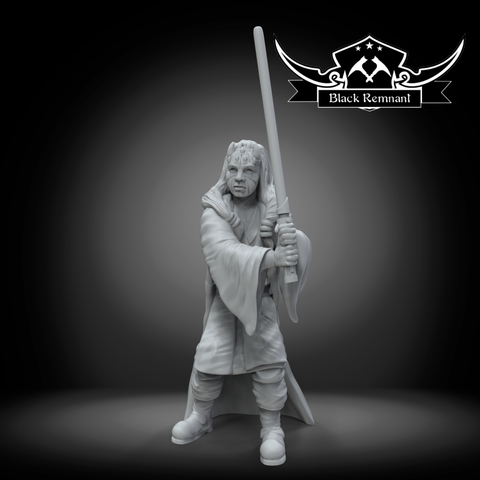 Mystical warrior with long hairs and face tattoos - Star Wars Legion Proxy