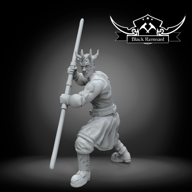 Green horned brother (2 poses) - Star Wars Legion Proxy