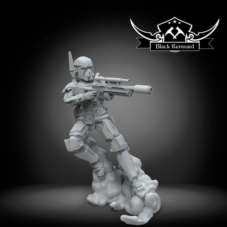 Ancient bounty hunter - Star Wars Legion Proxy