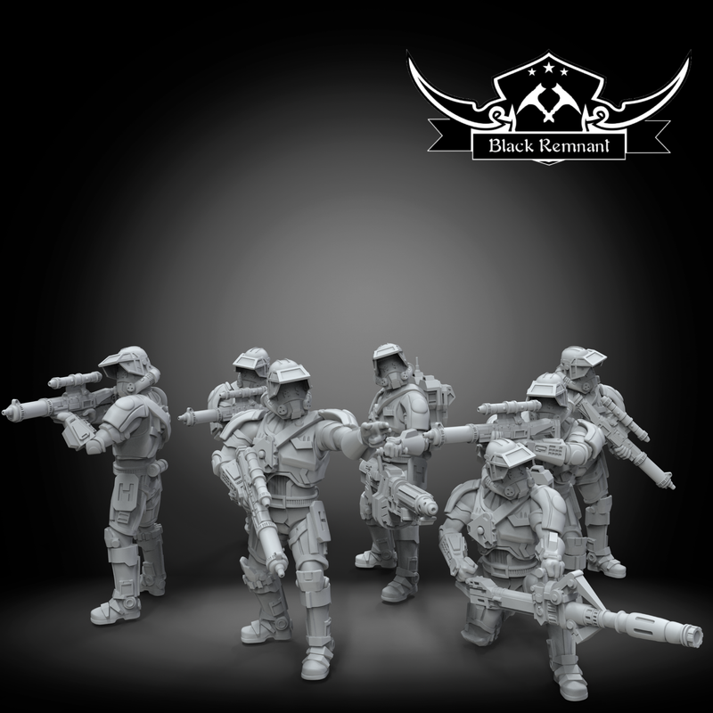 Old troopers squad - Star Wars Legion Proxy