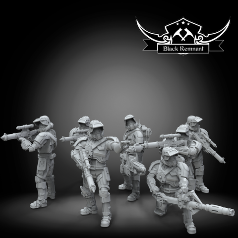 Old troopers squad - Star Wars Legion Proxy