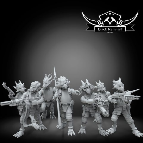 Dinosaur troopers - Star Wars Legion Proxy