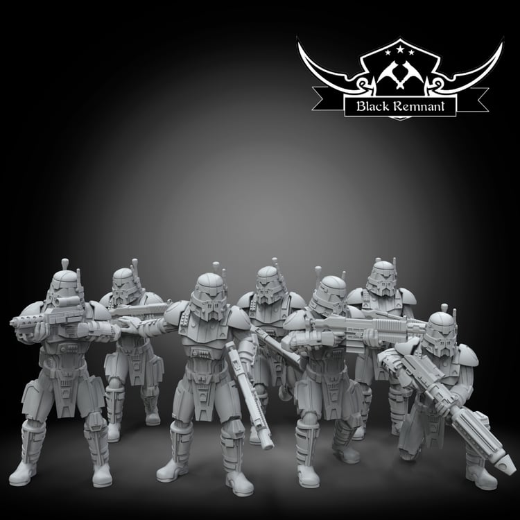 Ancient dark troopers - Star Wars Legion Proxy