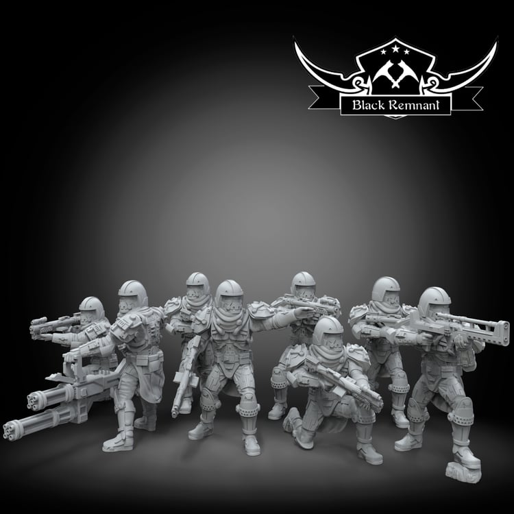 Old snowtroopers - Star Wars Legion Proxy