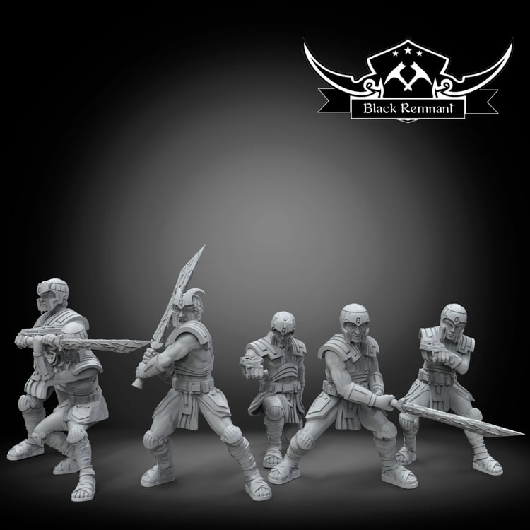 Ancient red warriors - Star Wars Legion Proxy
