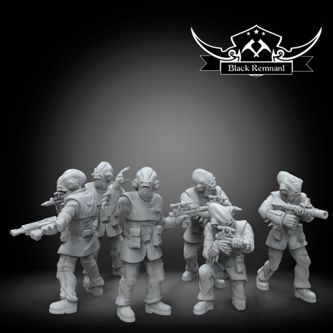 Fish fleet troopers - Star Wars Legion Proxy