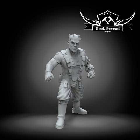 Ancient horned engineer - Star Wars Legion Proxy