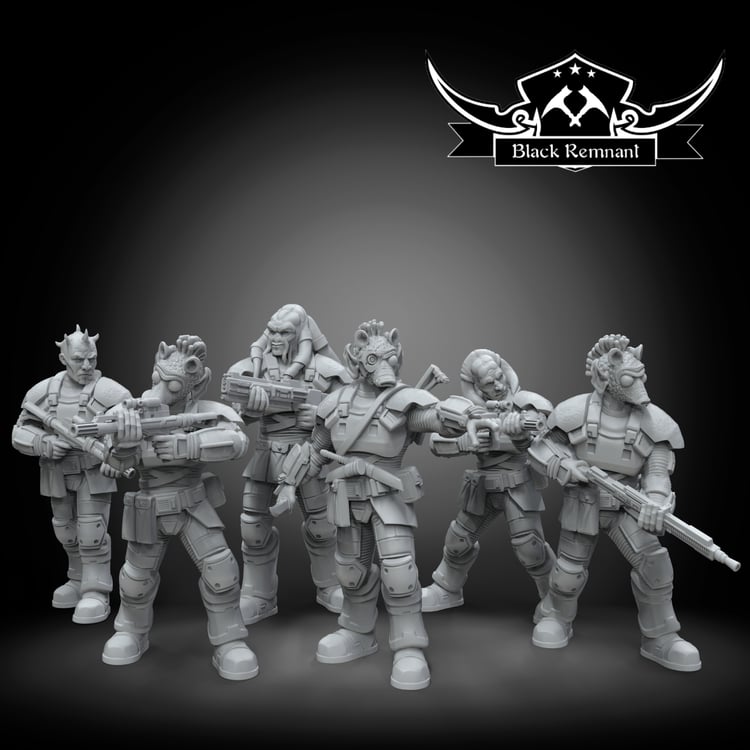 Armored syndicate soldiers - Star Wars Legion Proxy