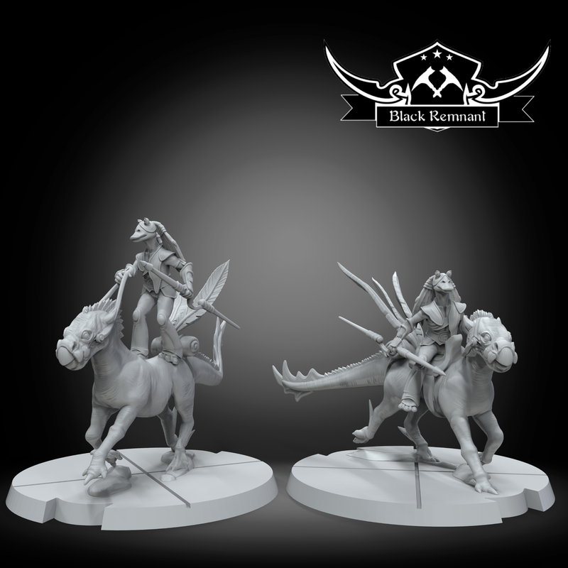 Aquatic alien elite riders - Star Wars Legion Proxy