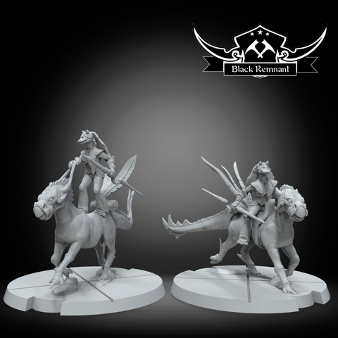 Aquatic alien elite riders - Star Wars Legion Proxy