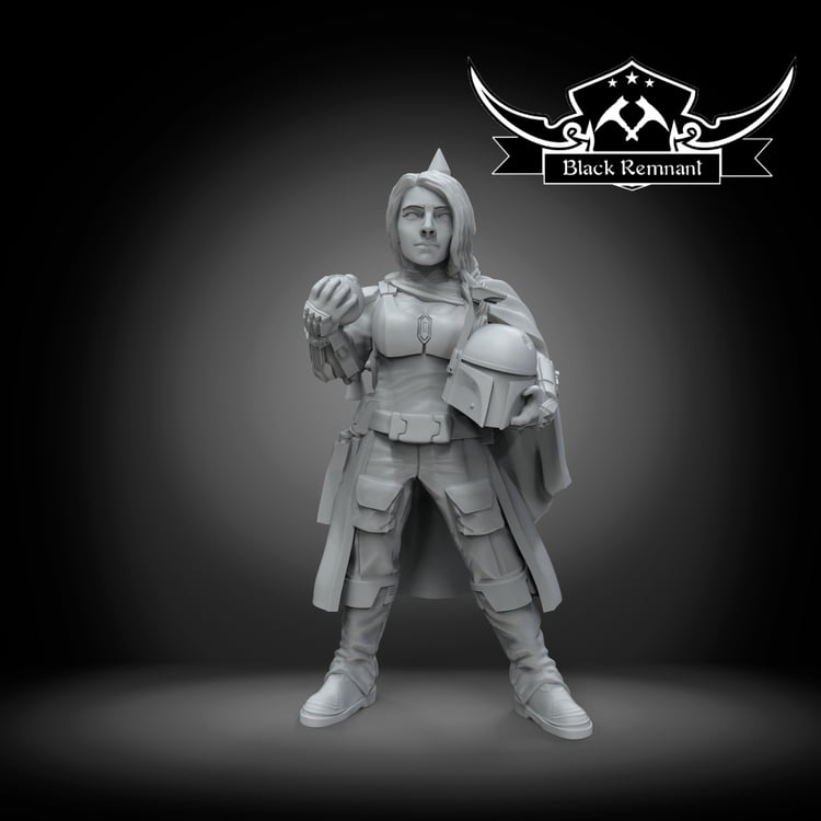 Famous bounty hunter female version - Star Wars Legion Proxy