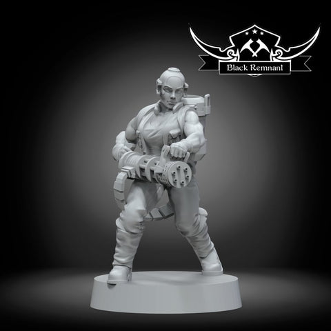 Mercenary cyborg woman Rexa - Star Wars Legion Proxy