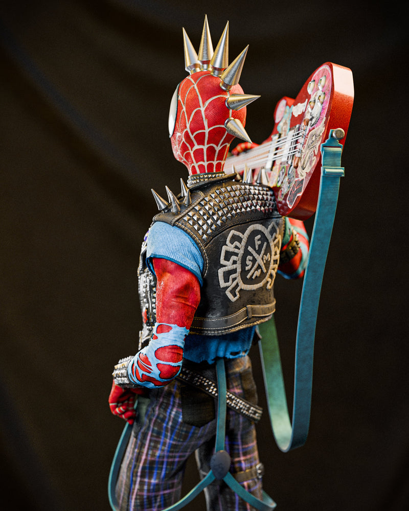 Spider Punk Resin Statue - view 2