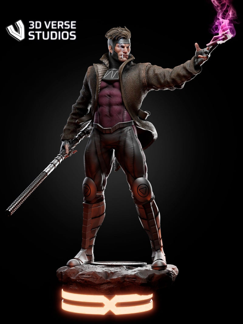 Gambit Resin Statue - view 8
