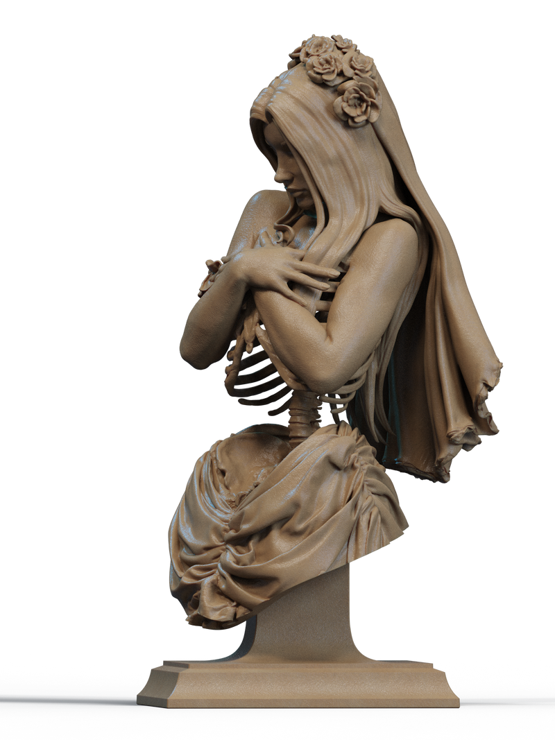 Undead Bride Resin Bust - view 2