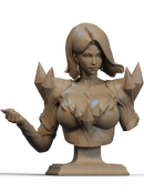 Emma Frost Resin Bust - Design 1 - view 1