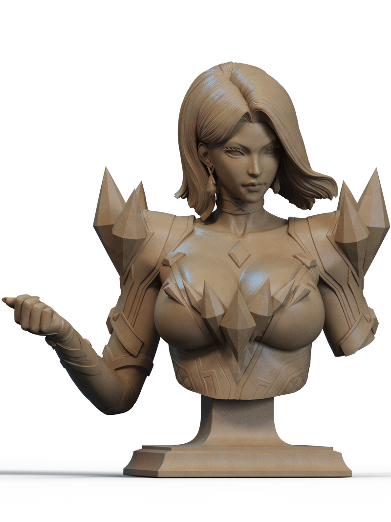 Emma Frost Resin Bust - Design 1 - view 1