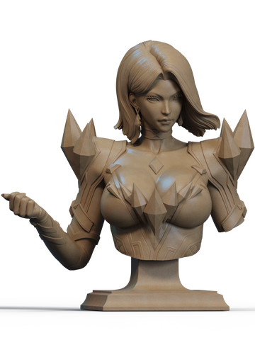 Emma Frost Resin Bust - Design 1 - view 1