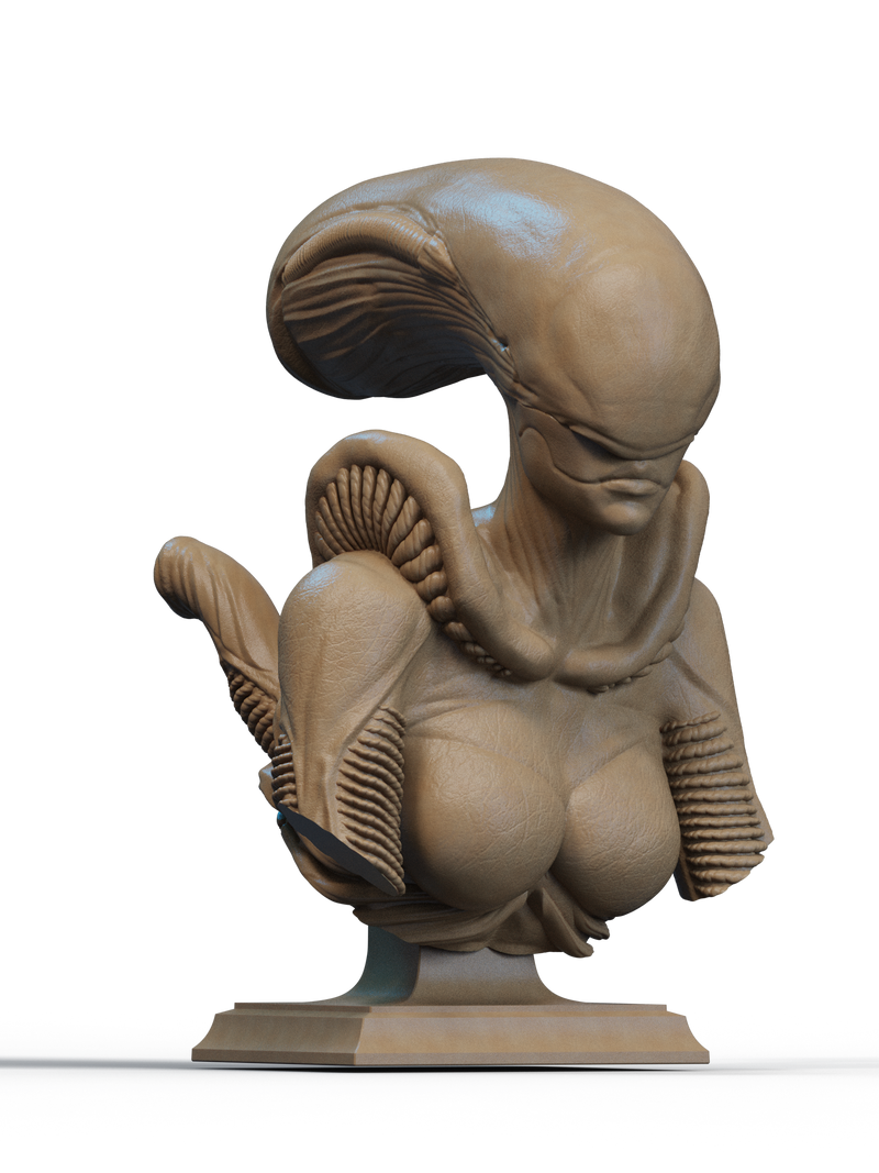 Alien Resin Bust - view 2