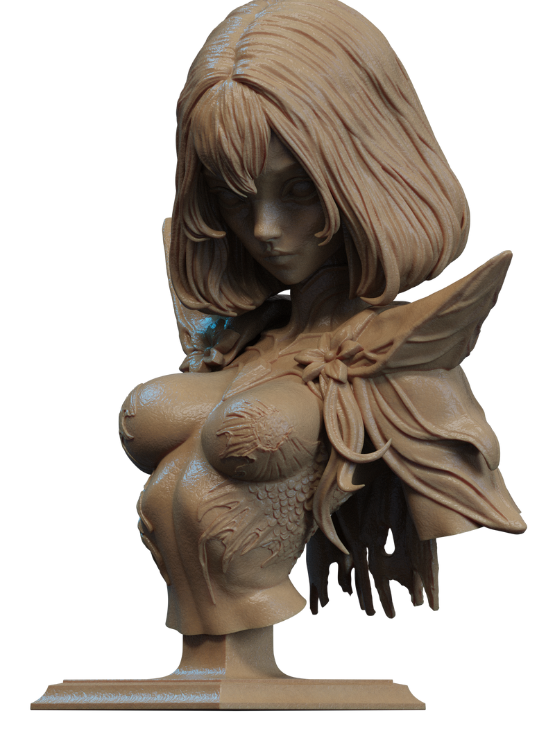 Azashara Resin Bust - view 2