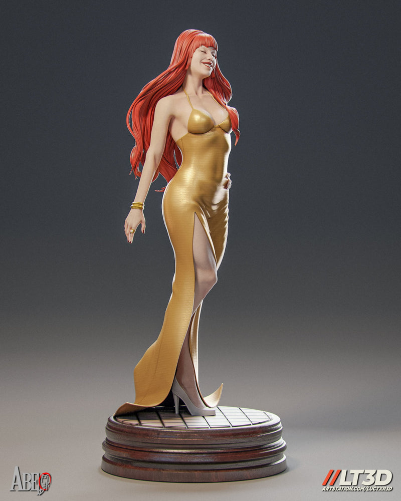 Mary Jane Hellfire Gala Resin Statue - view 2