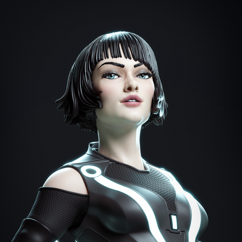 Quorra Resin Statue - view 1