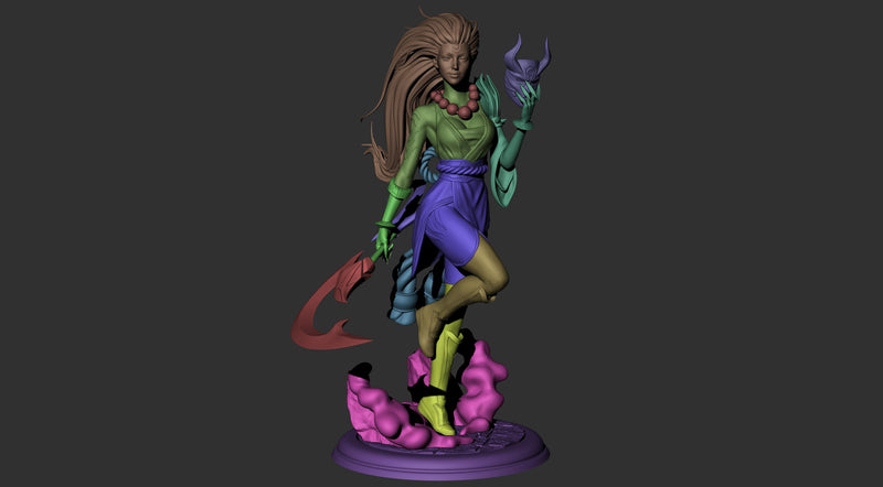 Blood Moon Diana Resin Statue - view 5
