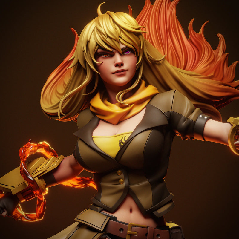 Yang Xiao Long Resin Statue - view 1
