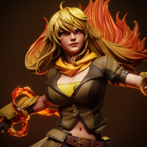 Yang Xiao Long Resin Statue - view 1