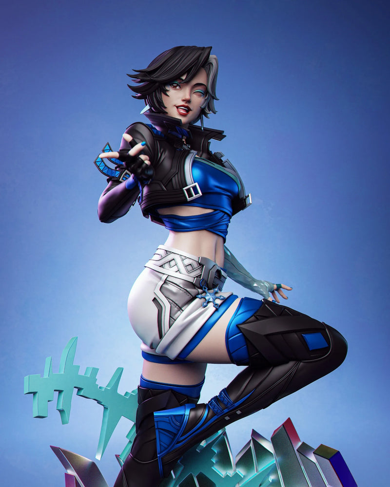 Luna Snow Resin Statue - view 1