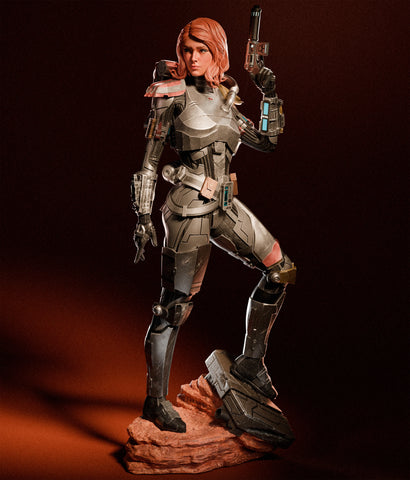 Shae Vizla Resin Statue - view 1